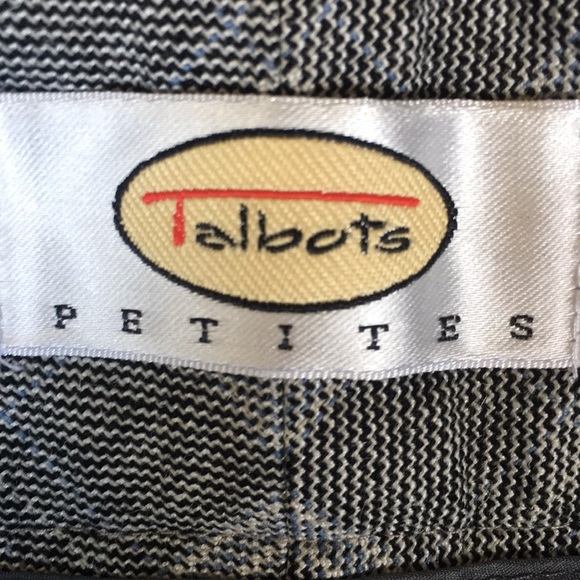 plaid lined stretch wool silk Talbots pants - Picture 4 of 7